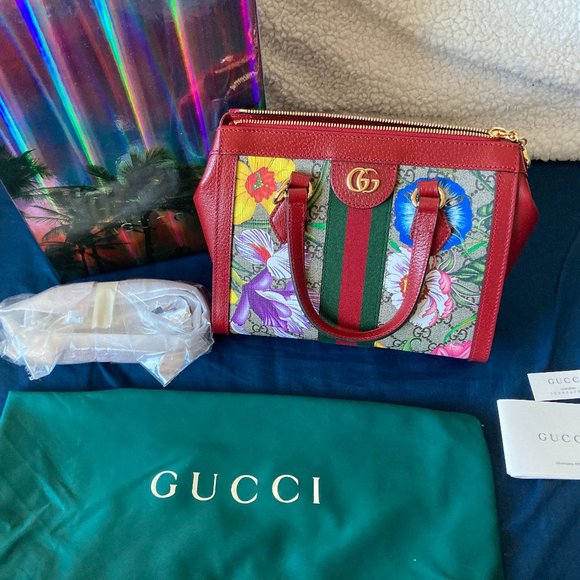 Gucci Bags Gucci Ophidia Gg Flora Tote Bag Made In Italy New 250 Poshmark